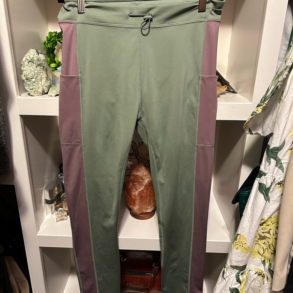 Fabletics Olive and Lavender Leggings